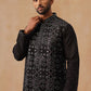 Ethnic Kurta Pyjama Set in Luxurious Silk Blend (JOKP B-P 5295 Black )