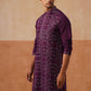 Ethnic Kurta Pyjama Set in Luxurious Silk Blend (JOKP P 5295 Purple ) [FF] [O-8]