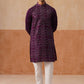 Ethnic Kurta Pyjama Set in Luxurious Silk Blend (JOKP P 5295 Purple ) [FF] [O-8]