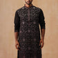 Men’s Silk Blend Embroidered Kurta Pyjama Set ( JOKP B-P 5296 B-P 5296Magenta )