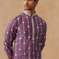 Classic Embroidered Kurta Pyjama Set (JOKP P 5299 Purple ) [FF] [O-8]