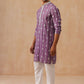 Classic Embroidered Kurta Pyjama Set (JOKP P 5299 Purple ) [FF] [O-8]