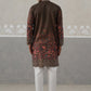 Olive Floral Printed Kurta Pyjama for Men ( JOKP P 5303 P 5303Olive ) [FF] [J-2]
