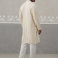 Men Embroidered Viscose Rayon Kurta with Pyjama ( JOKP P 5305 P 5305Cream ) [FF] [E-7-8]
