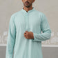 Men Embroidered Viscose Rayon Kurta with Pyjama ( JOKP P 5305 P 5305Sky ) [FF] [E-7-8]