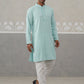 Men Embroidered Viscose Rayon Kurta with Pyjama ( JOKP P 5305 P 5305Sky ) [FF] [E-7-8]