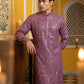 Silk Blend Designer Embroidered Kurta Pyjama ( JOKP B-P 5306Purple S )