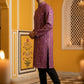 Silk Blend Designer Embroidered Kurta Pyjama ( JOKP B-P 5306Purple S )