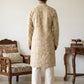 Designer Silk Blend Kurta with Korean Pants