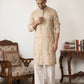 Designer Silk Blend Kurta with Korean Pants