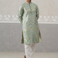 Designer Silk Blend Kurta Pyjama for Men ( JOKP P 5309 P 5309Sea-Green ) [FF] [A-1-4]