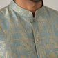 Designer Silk Blend Kurta with Korean Pants
