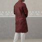 Silk Blend Designer Kurta Pyjama for Men ( JOKP P 5311 P 5311Maroon ) [FF] [A-1-4]