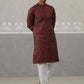 Silk Blend Designer Kurta Pyjama for Men ( JOKP P 5311 P 5311Maroon ) [FF] [A-1-4]
