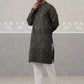 Silk Blend Designer Kurta Pyjama for Men ( JOKP P 5311 P 5311Olive ) [FF] [A-1-4]