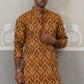Silk Blend Woven Design Kurta Pyjama Set ( JOKP P 5312 P 5312Mustard ) [FF] [A-1-4]