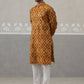 Silk Blend Woven Design Kurta Pyjama Set ( JOKP P 5312 P 5312Mustard ) [FF] [A-1-4]