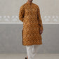 Silk Blend Woven Design Kurta Pyjama Set ( JOKP P 5312 P 5312Mustard ) [FF] [A-1-4]