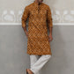 Silk Blend Woven Design Kurta Pyjama Set ( JOKP P 5312 P 5312Mustard ) [FF] [A-1-4]