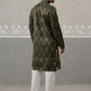 Silk Blend Woven Design Kurta Pyjama Set ( JOKP P 5312 P 5312Olive ) [FF] [A-1-4]