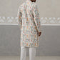 Printed and Emrbroidered Kurta Pyjama Set ( JOKP P 5314 P 5314Off-White ) [FF] [C-10]