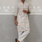 Printed and Emrbroidered Kurta Pyjama Set ( JOKP P 5314 P 5314Off-White ) [FF] [C-10]