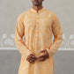 Printed and Emrbroidered Kurta Pyjama Set ( JOKP P 5314Orange ) [FF] [C-10]