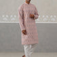 Printed and Emrbroidered Kurta Pyjama Set ( JOKP P 5314 P 5314Peach ) [FF] [C-10]