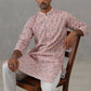 Printed and Emrbroidered Kurta Pyjama Set ( JOKP P 5314 P 5314Peach ) [FF] [C-10]