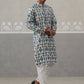 Silk Blend Woven Design Kurta Pyjama Set (JOKP P 5315 Blue ) [FF] [A-1-4]