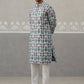 Silk Blend Woven Design Kurta Pyjama Set (JOKP P 5315 Blue ) [FF] [A-1-4]
