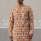 Silk Blend Woven Design Kurta Pyjama Set (JOKP P 5315 Orange )