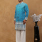 Designer Embroidery Silk Blend Kurta with korean Pants ( JOKP PJ11W E 5317 Peacock )