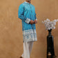 Designer Embroidery Silk Blend Kurta with korean Pants ( JOKP PJ11W E 5317 Peacock )