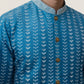 Designer Embroidery Silk Blend Kurta Pyjama for Men ( JOKP P 5317Peacock S ) [FF] [B-1-2]