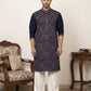Traditional Embroidered Kurta with Korean Pants
