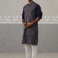 Traditional Embroidered Kurta for Men ( JOKP P 5318 P 5318Navy ) [FF] [A-6-7]