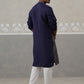 Traditional Embroidered Kurta for Men ( JOKP P 5318 P 5318Navy ) [FF] [A-6-7]