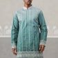 Silk Blend Kurta Pyjama Set ( JOKP P 5328 P 5328Peacock )