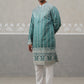Silk Blend Kurta Pyjama Set ( JOKP P 5328 P 5328Peacock )