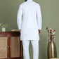 White Solid Kurta with Pyjama ( JOKP 555White )