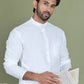 White Solid Kurta with Pyjama ( JOKP 555White )
