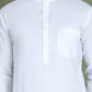 White Solid Kurta with Pyjama ( JOKP 555White )