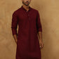 Men’s Ethnic Chikankari Kurta Pyjama ( JOKP P 561Maroon )