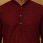 Men’s Ethnic Chikankari Kurta Pyjama ( JOKP P 561Maroon )
