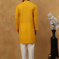 Men’s Ethnic Chikankari Kurta Pyjama ( JOKP P 561Mustard )