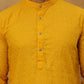 Men’s Ethnic Chikankari Kurta Pyjama ( JOKP P 561Mustard )