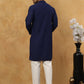 Men’s Ethnic Chikankari Kurta Pyjama ( JOKP P 561Navy )
