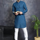 Chikankari Pure Cotton Kurta with Churidar ( JOKP 561Peacock )