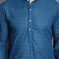 Chikankari Pure Cotton Kurta with Churidar ( JOKP 561Peacock )